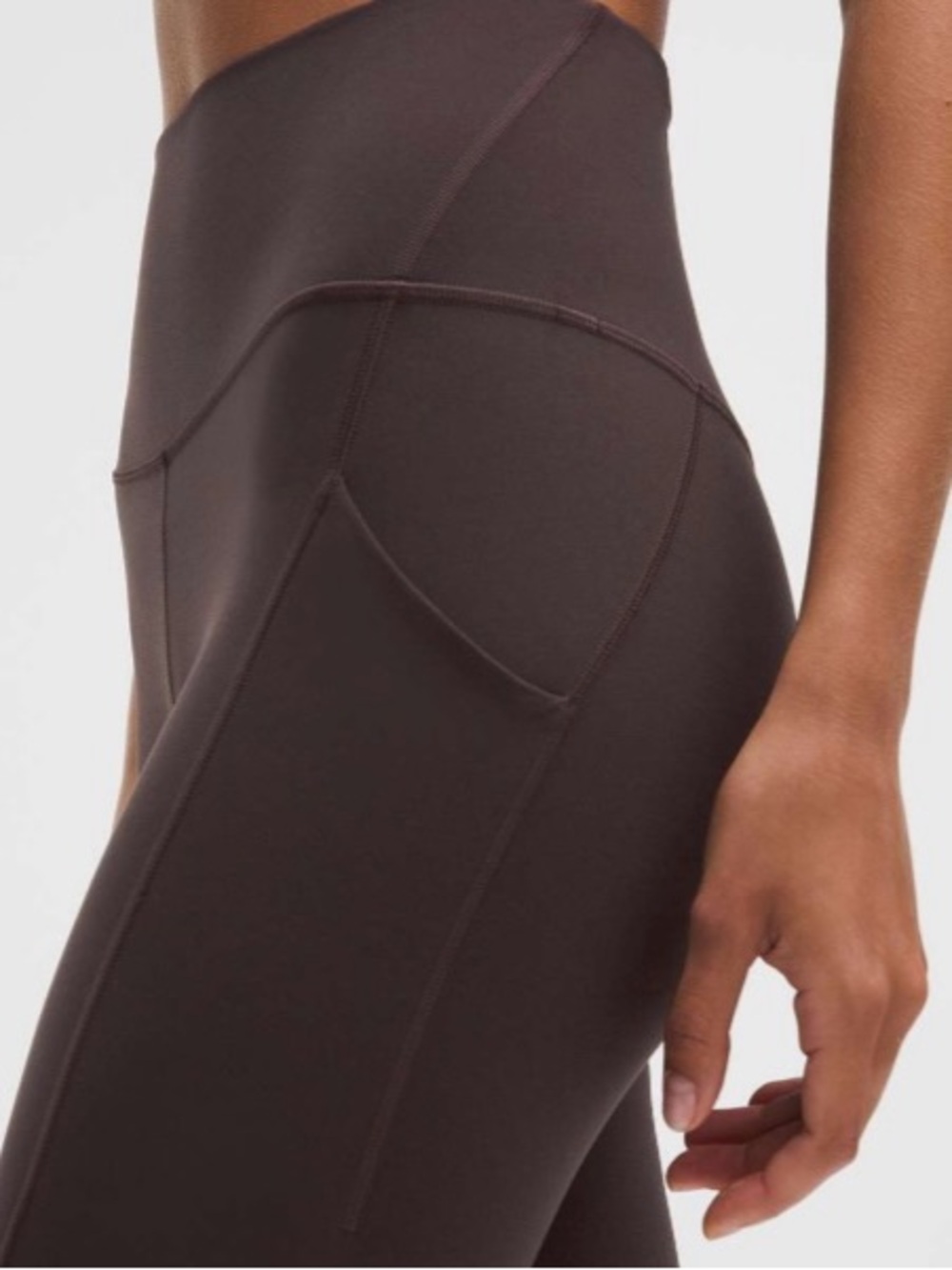 NWT Lululemon Align pocket 25 in leggings - Sequoia brown - Size 8